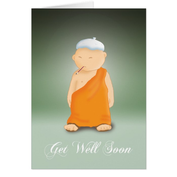 Get Well Soon   Monk Greeting Cards