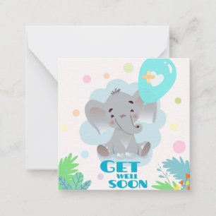 Get Well Soon Note Card
