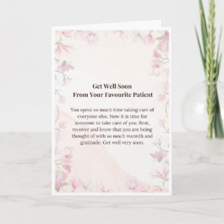 Get Well Soon Nurse Card