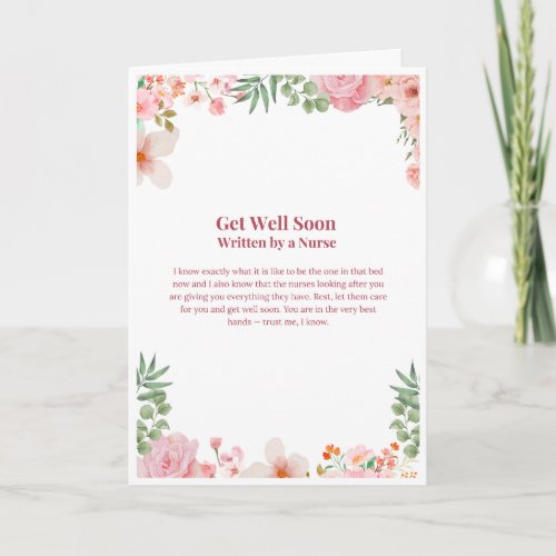 Get Well Soon Nurse Card — Get Well Soon