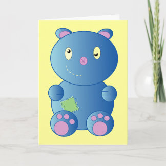 Get Well Soon Patch Bear Card