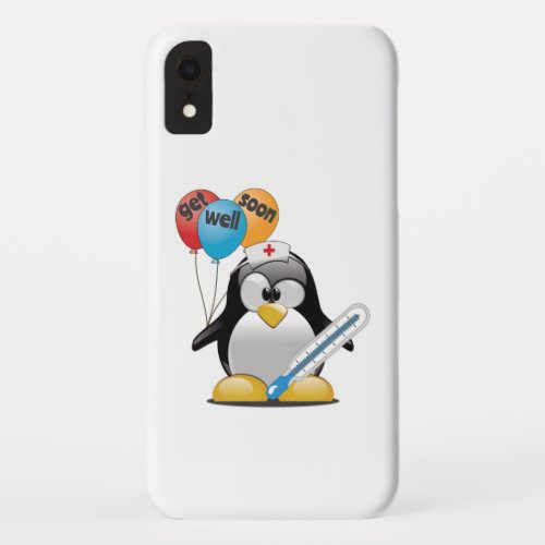 Get well soon Penguin Nurse iPhone XR Case