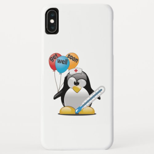 Get well soon Penguin Nurse iPhone XS Max Case