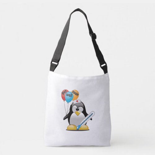 Get well soon Penguin Nurse Crossbody Bag