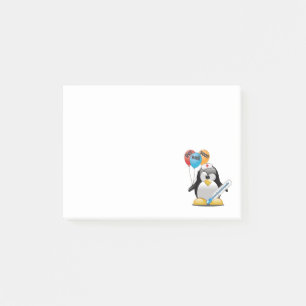 Get well soon. Penguin Nurse. Post-it Notes