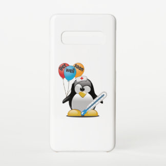 Get well soon. Penguin Nurse. Samsung Galaxy S10 Case