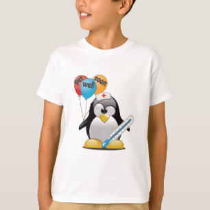 Get well soon. Penguin Nurse. T-Shirt