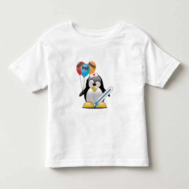 Get well soon. Penguin Nurse. Toddler T-shirt (Front)