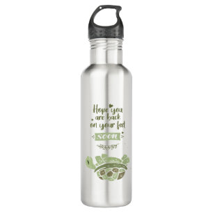 Get Well Soon Personalized Wishes Cute Nursing Stainless Steel Water Bottle
