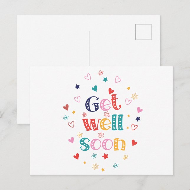Get Well Soon Postcard (Front/Back)