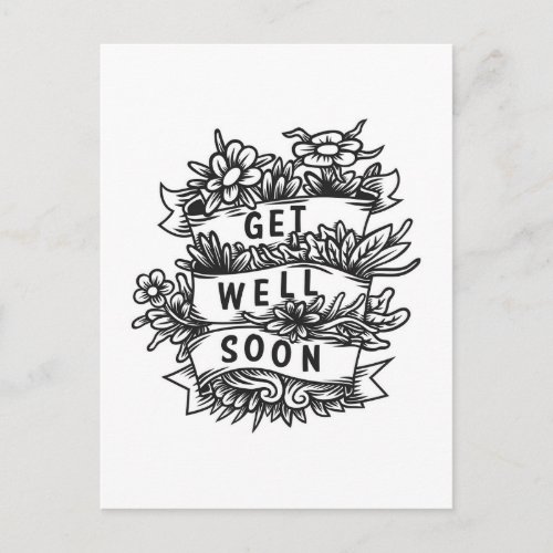 Get Well Soon Postcard