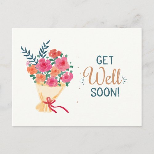 Get Well Soon Postcard