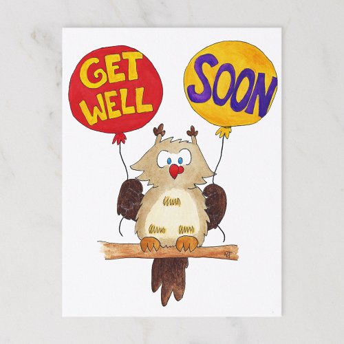 GET WELL SOON postcard by Nicole Janes