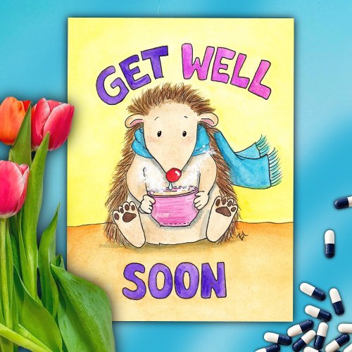 Get well soon postcard by Nicole Janes