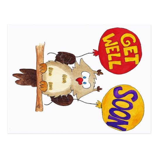 GET WELL SOON postcard by Nicole Janes | Zazzle.com