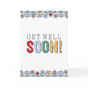 Get Well Soon Printable Card | Pretty Floral