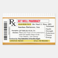 Get Well Soon Rectangular Sticker