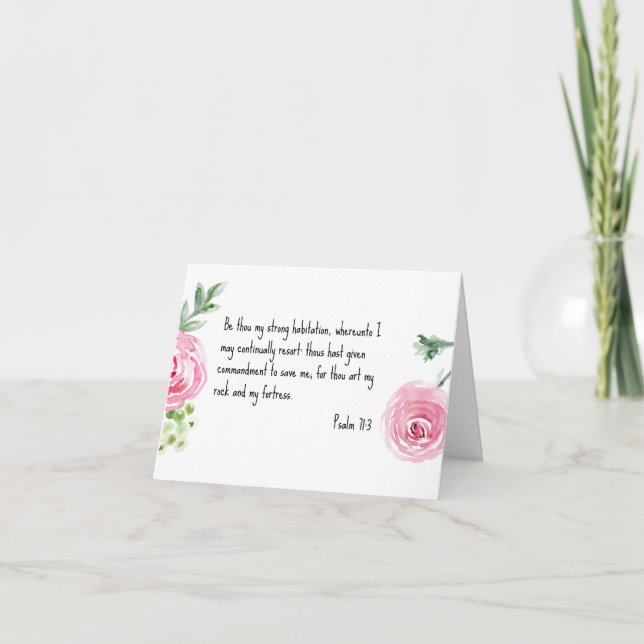 Get Well Soon Religious KJV Greeting Card (Front)