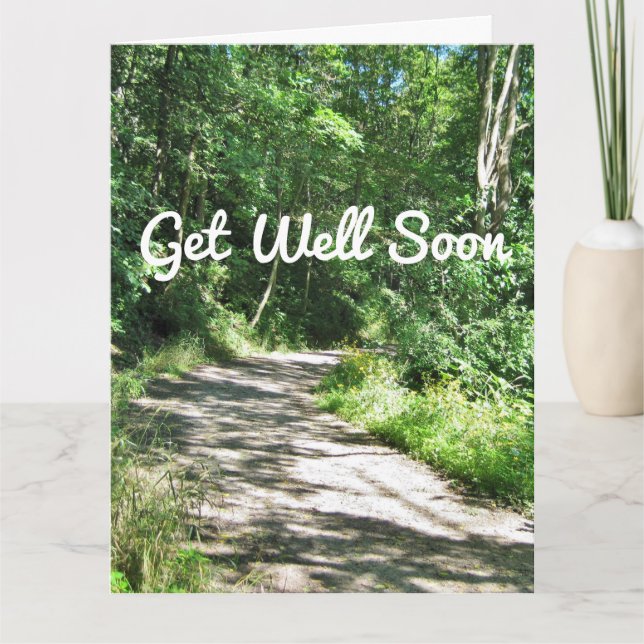 Get Well Soon Road To Recovery Card (Front)