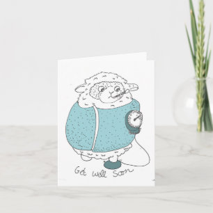 Get Well Soon Sheep Card