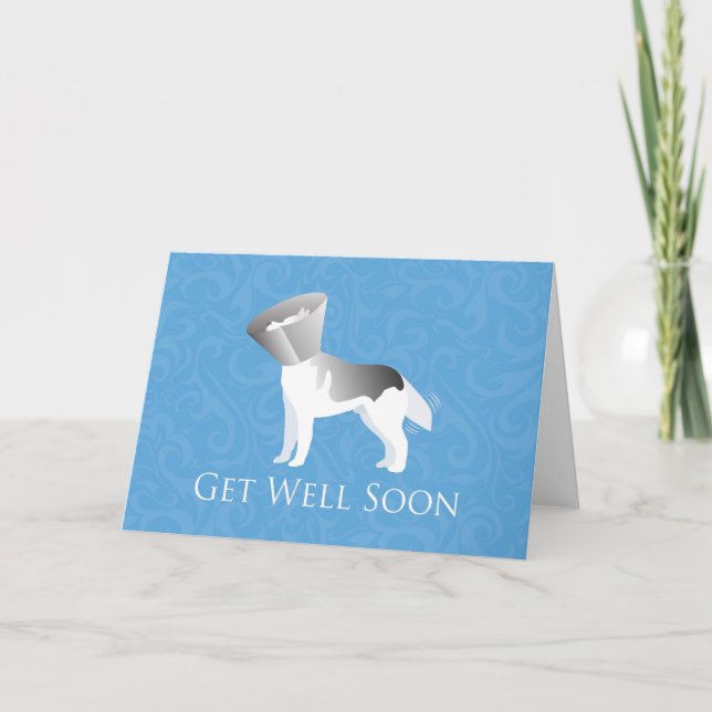 Get Well Soon - Siberian Husky Male Card (Front)