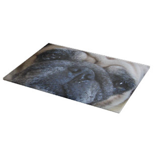 Get Well Soon Sick Pug Dog Cutting Board