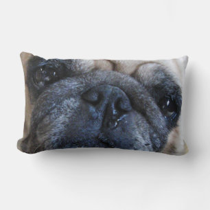Get Well Soon Sick Pug Dog Lumbar Pillow