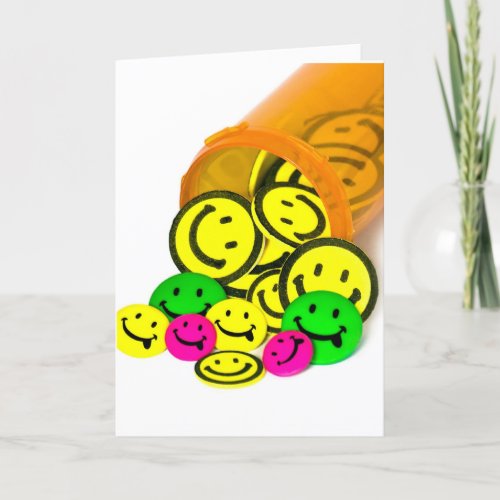 Get Well Soon smile pills Card