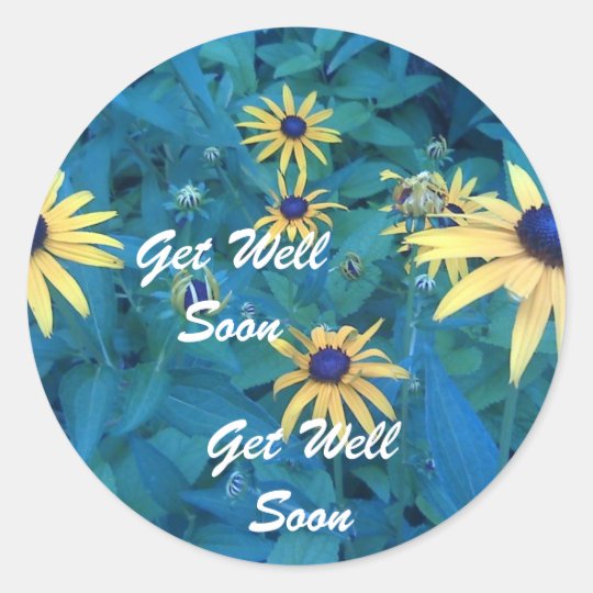 Get well soon sticker