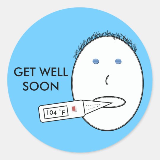 Get Well Soon Sticker | Zazzle.com