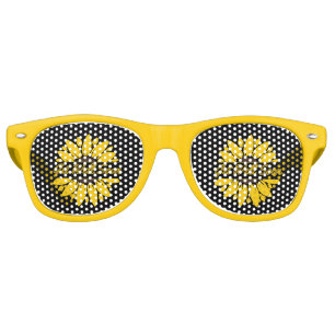 Get Well Soon Sunflower Party Retro Sunglasses