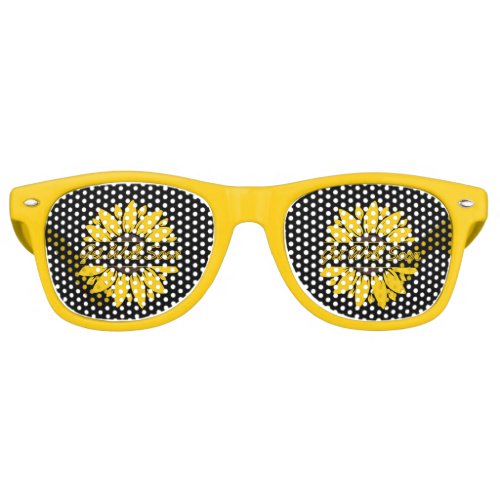 Get Well Soon Sunflower Party Retro Sunglasses