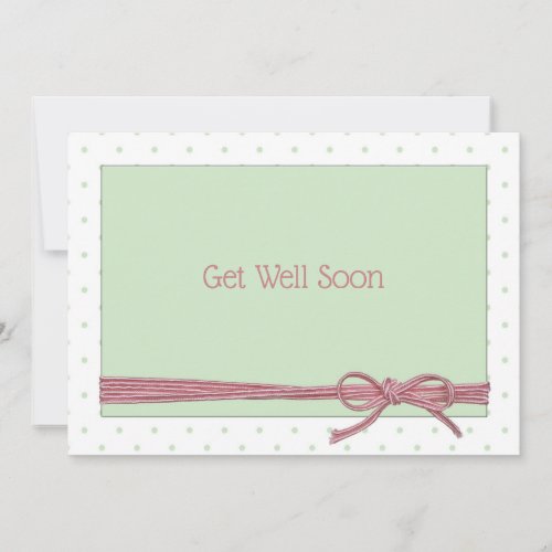 Get Well Soon Tied with a Bow Card