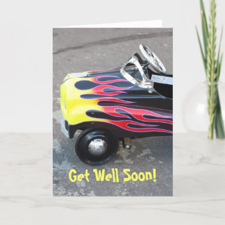 Get Well Soon Toy car greeting card