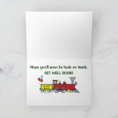 Get Well Soon Train Customizable Card | Zazzle