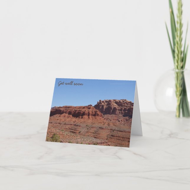 Get well soon - Valley of the Gods Thank You Card (Front)