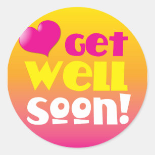 Get Well Soon Stickers | Zazzle