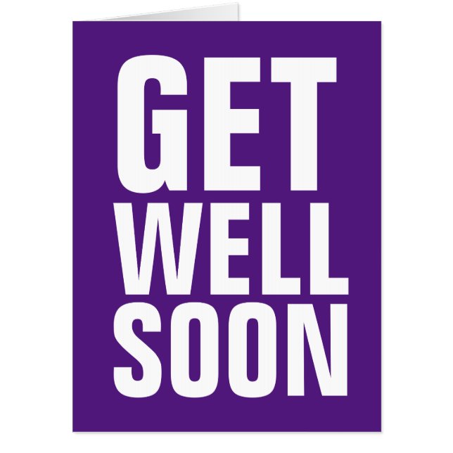 GET WELL SOON WITH LOVE GIANT JUMBO HUGE CARDS (Front)