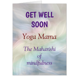 Get Well Soon Yoga Mama design Card