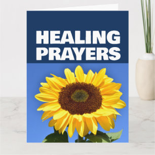 GET WELL SUNFLOWER CHRISTIAN GREETING CARD