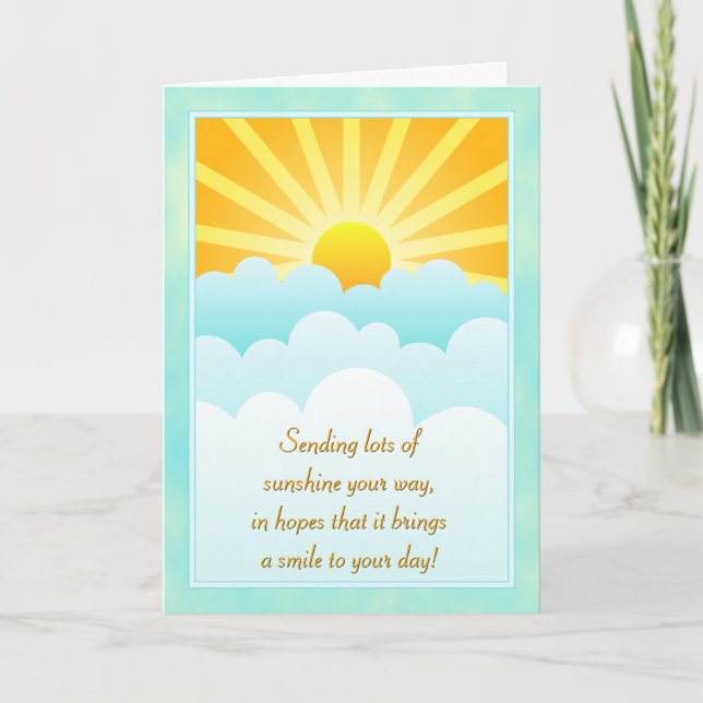 Get Well Sunshine Card (Front)