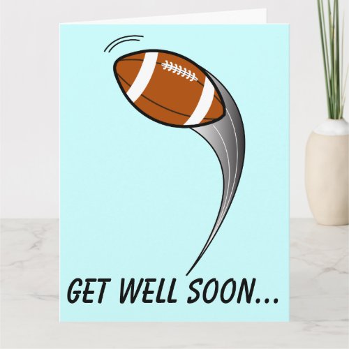 Get Well Teammate from Football Team Big Card