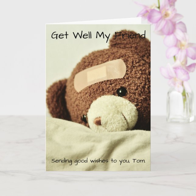 Get Well Soon Stuffed Bear at From You Flowers