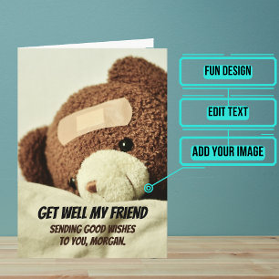 Get Well Teddy Bear Next Gen Card