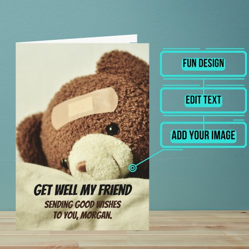 Get Well Teddy Bear Next Gen Card