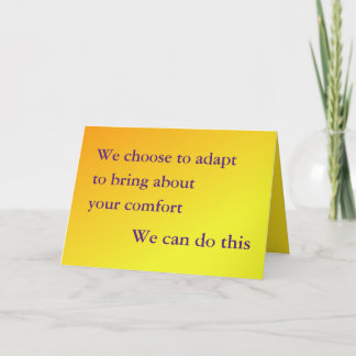 Get Well, We can Adapt Card