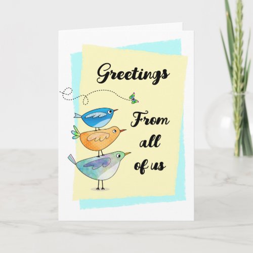 Get Well Wishes Add Name from Group Greeting Card