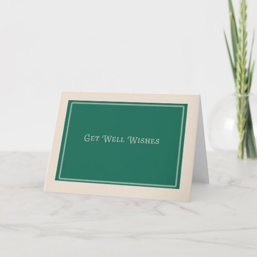 Get Well Wishes Corporate Card
