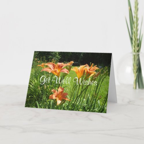 Get well wishes_ Lovely Lilies Card
