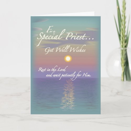 Get Well Wishes Priest Card